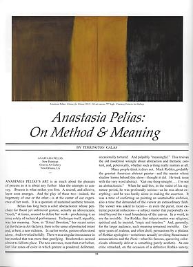 Review: Anastasia Pelias: On Method & Meaning